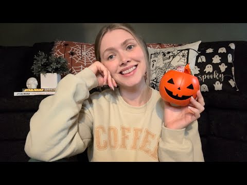 ASMR Halloween Candy Mukbang (Eating Sounds, Crinkles, & Hand Movements)