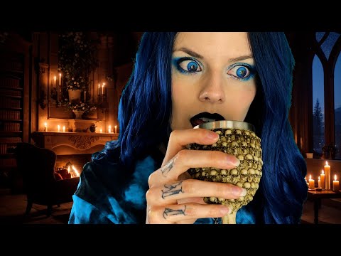 ASMR Vampire First Date Roleplay Pt 2 | Fireplace Sounds | Soft Spoken | REUPLOAD