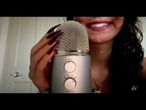 My 38th ASMR video | bare mic scratching + close up whispering