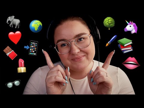 ASMR 🤩 Emoji Challange part 1 ❤️ (Ni valde emojis på insta)