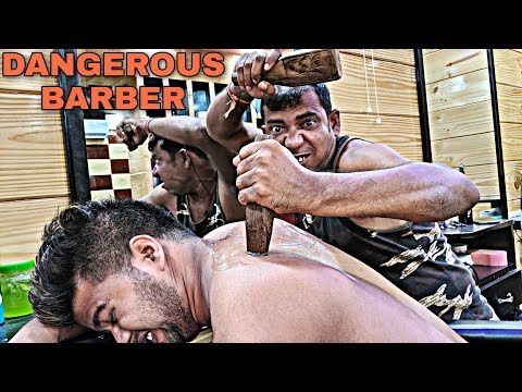 Thailand special Tok Sen massage therapy for back pain relief and Loud Cracking by asim barber ASMR