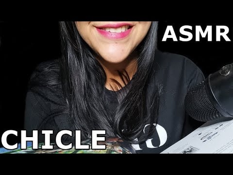 ASMR MASTICANDO CHICLE + MINI LECTURA SUSURRADA | ASMR en Español