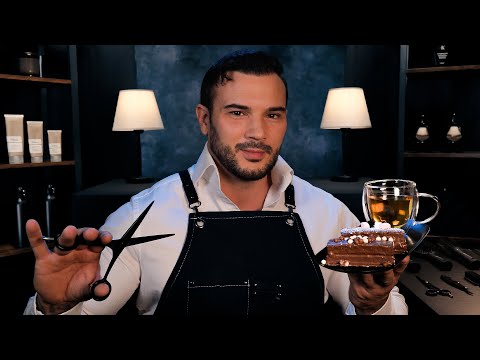 ASMR Midnight Barber | Shampoo Head Massage (Sleep Inducing Hair Cut, Brushing Away Negativity)