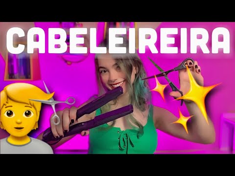 ✨ASMR | Cabeleireira cortando seu cabelo✨