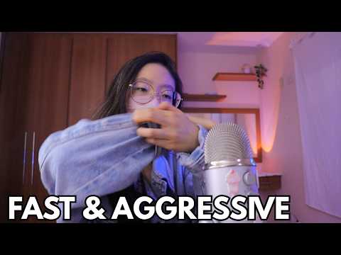 ASMR FAST & NOT SO AGGRESSIVE 😂 FABRIC SCRATCHING (NO TALKING)