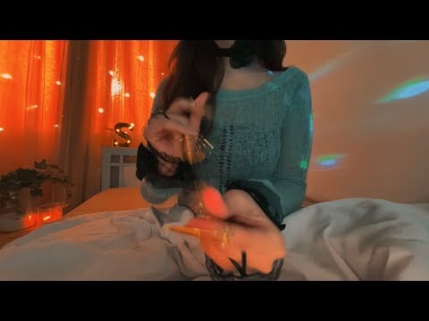 ASMR Fast and Aggressive Hand Sounds - reiki, negative energy removal, plucking, brushing, close-up 