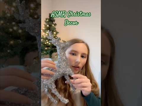 ASMR Tapping Christmas Decor 🦌 #asmrvideos #asmrsound #shorts #tinglesasmr #asmr