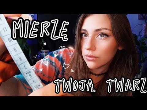 [ASMR PO POLSKU] Mierzę twoją piękna twarz 🌞❤️ (szept + niesłyszalny szept, osobista uwaga)