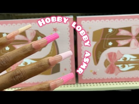 PUBLIC ASMR IN HOBBY LOBBY | Beads, Ceramic, Camera Scratching, Tag Rubbing & More (Hubby Edition) 