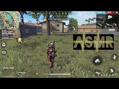 ASMR/ jugando free fire/ Inaudible+ Mouriño sounds+sonidos de agua🥰😍😴😴/ Asmr LRM
