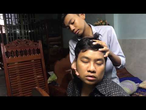 ASMR Relax Head Massage by Young Baba with Raining Sound - Episode 12