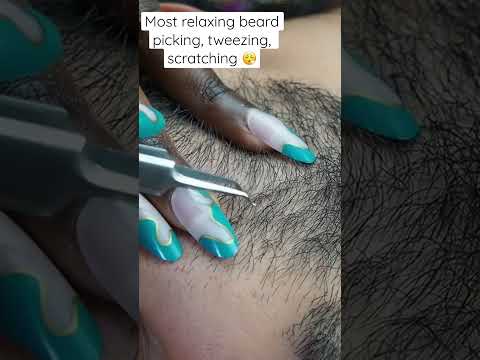 This is by far the most relaxing beard picking. #youtubeshorts #shorts #shortsvideo