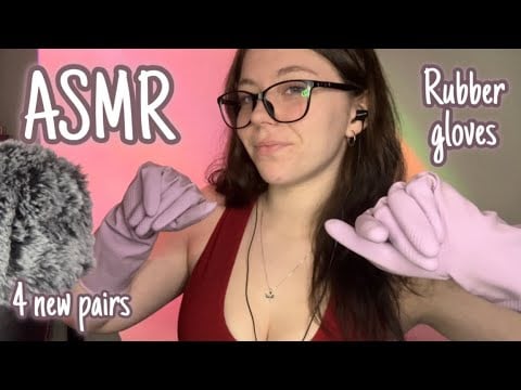 ASMR New rubber gloves | 4 new colours