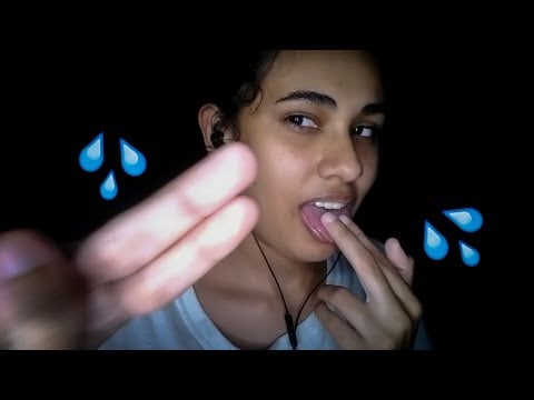ASMR FAST & AGGRESSIVE SPIT PAINTING ON YOUR FACE - P2 ,"Sons de BOCA"