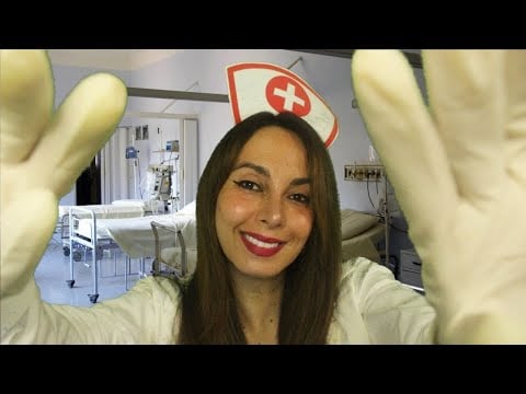 ASMR | NURSE TAKES CARE OF YOU | ROLEPLAY (thermometer , desinfectant, gloves, face mask)
