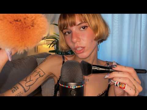 Trying ASMR Face brushing that you can acctually feel...