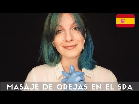 ASMR 💤 Masaje de orejas con aceite y guantes en el Spa Sleepy Kitty 💆