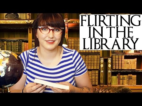 ASMR Flirty Library Role Play – Hitting on Kendall Soft Spoken Binaural Sounds