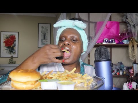 FILET O FISH WITH BIG MAC SAUCE ASMR EATING SOUNDS