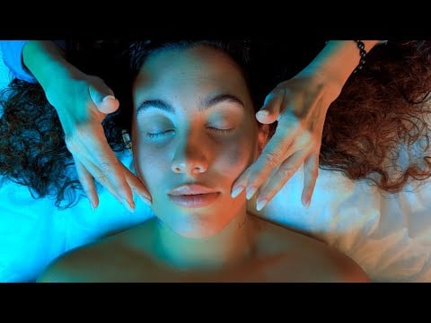 ASMR Persona Reale Soft Massage Viso con Arpa e Suoni della Natura