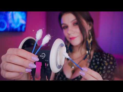 ASMR 1 Hour of Deep Ear Cleaning 👂 Fluffy Cotton Swabs for Instant Sleep (No Talking)