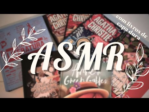 ASMR | tapping em livros de capa dura (no talking)