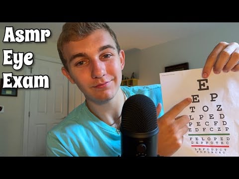 1 minute asmr eye exam