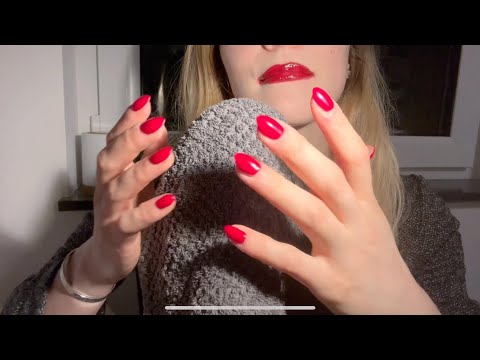 Asmr towel scratching 😴 thunderstorm triggers🌩️