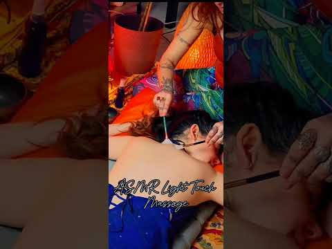 ASMR🌄 Light Touch Massage🦚 back tracing, brushing, feathers🌠 Healing, sleep, relaxation🪷 Real person