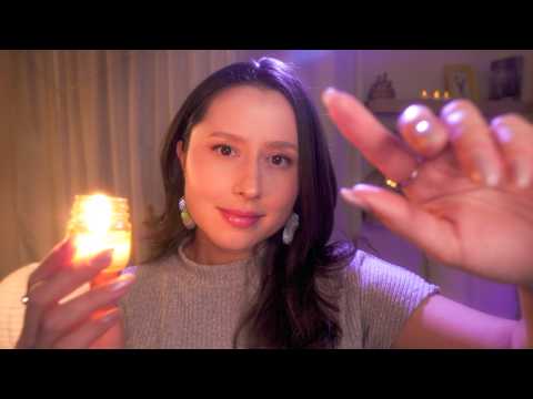 ASMR Let Me Pluck All Those Thoughts Away🕯️🌧️ Plucking, Whispers & Rain