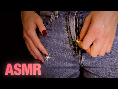 1 HOUR ASMR ⚡️ Levi Jeans Metal Zipper Sounds ⚡️ Blue Yeti Mic ✨ No talking!