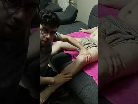 TURKISH MASSAGE THAT RELIEVES POST-EXERCISE PAIN IN THE FRONT LEGS #satisfying #relaxing #asmr