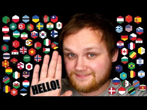 Hello in your language [ASMR rhythmic whispering for sleep]