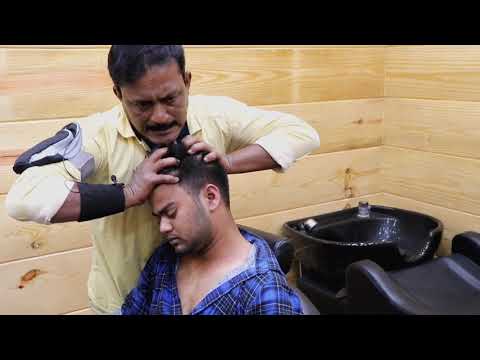 Ultimate relaxing head shoulder massage with ear👂 massage by pro master Uttam | pressure point asmr