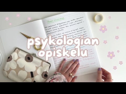 ASMR suomi | Psykologian opiskelu & askartelu (pieni FAIL 😂)