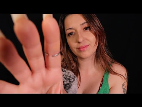 Türkçe ASMR ✨ Anlaşılmayan Yakın Fısıltılar ✨ Tüylü Mikrofonla Kafa Masajı, Yüze Dokunma