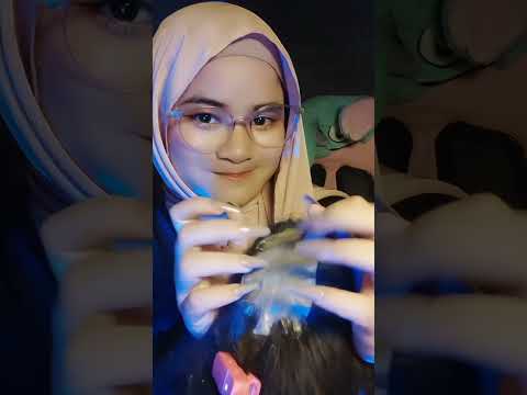 GARUK KEPALA BOTAK?? 😲🥱 #asmrvideo #asmr