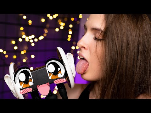 ASMR Ear Licking 3Dio / АСМР Ликинг