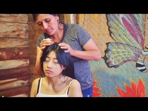 Esperanza's energy cleansing (limpia energética) massage with soft ASMR whispering sounds & triggers