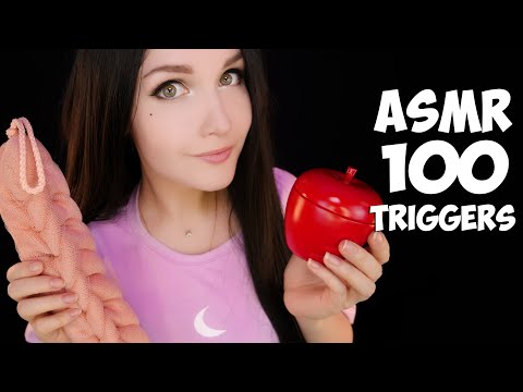 ASMR 100 Triggers for sleep and tingles 😴✨АСМР 100 Триггеров для сна и мурашек