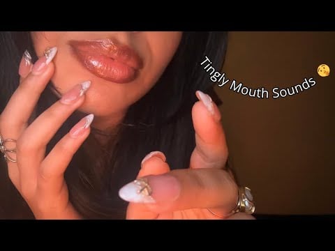ASMR~ TINGLY Mouth Sounds, Gum Chewing, Air Tracing (Guessing Game🤫)