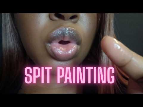 ASMR | Up Close Spit Painting for You
