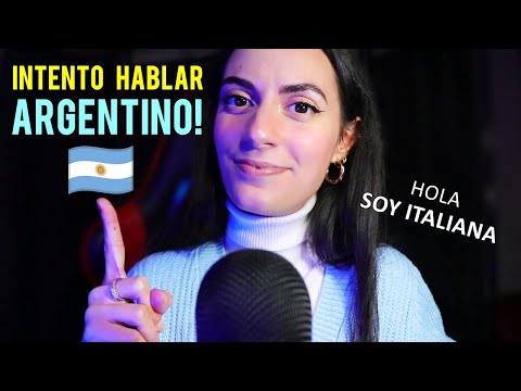 ASMR CHICA ITALIANA INTENTA HABLAR ARGENTINO! 🇦🇷(+ lo que me gusta del argentino♥)