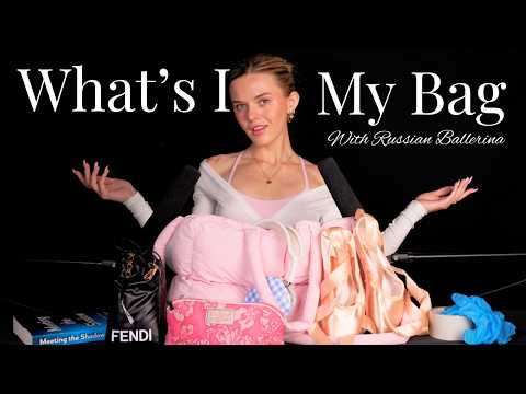 ASMR Russian Ballerina Shows You What's In Her Dance Bag 🩰👛༘