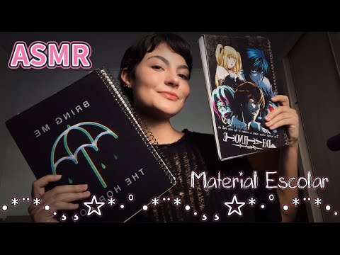 ASMR Roleplay - Comprando seu Material Escolar de Otaku Metaleiro (Sons de Papelaria) 