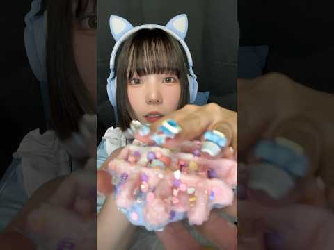 【ASMR】ワッフルスクイーズ開封してみた #asmr #スクイーズ #開封動画 #SHEIN #タッピング #tapping #squishy #fidgettoys #shorts