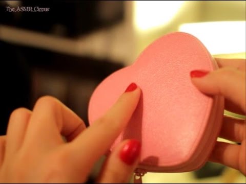 ASMR Heart Pouch . Tapping . Scratching . Zipper . TQF #17