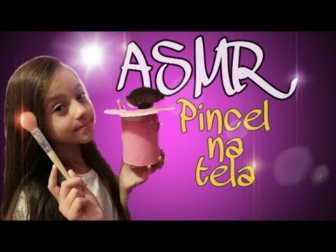 ASMR Pincel na tela - Tapping - Binaural - Português