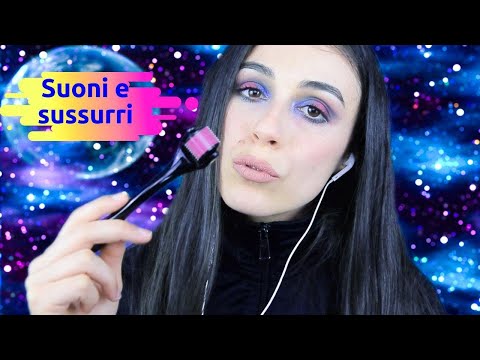 DERMAROLLER + TONGUE CLICKING PER FARTI DORMIRE/WHISPERING ASMR ITA