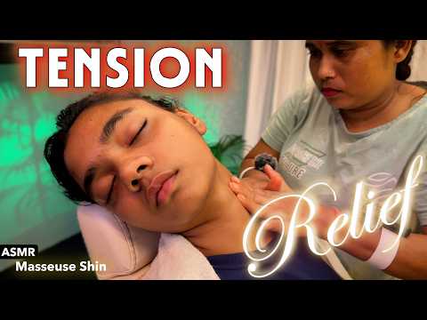 9:42 Deep Front Neck Massage for Tension Relief & Total Relaxation ASMR by Masseuse Shin #asmr